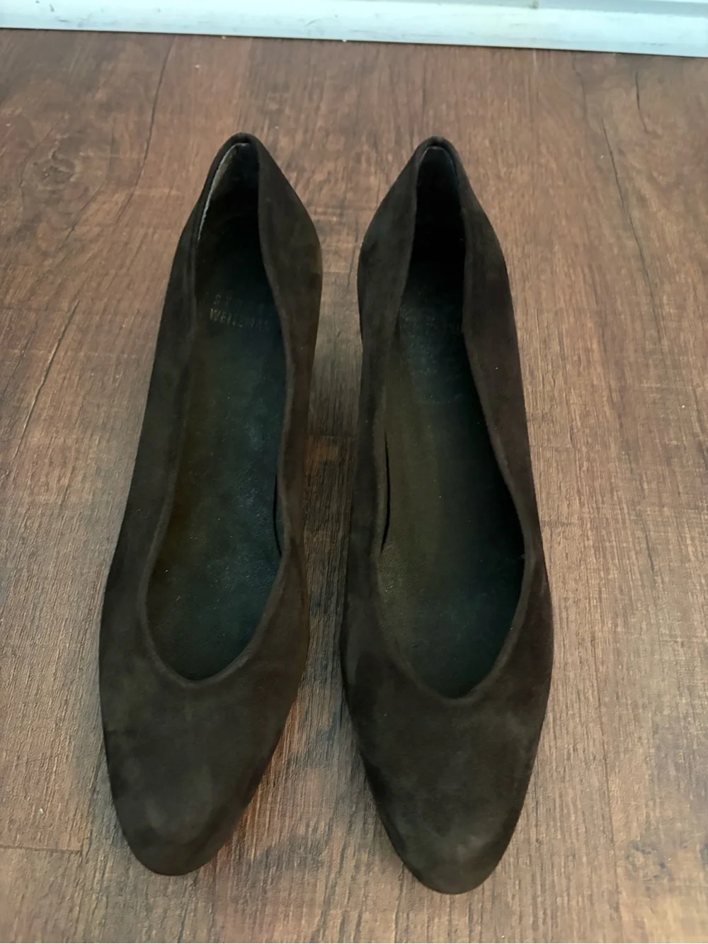 Stuart Weitzman Brown Suede Block Heel Pumps Size 7